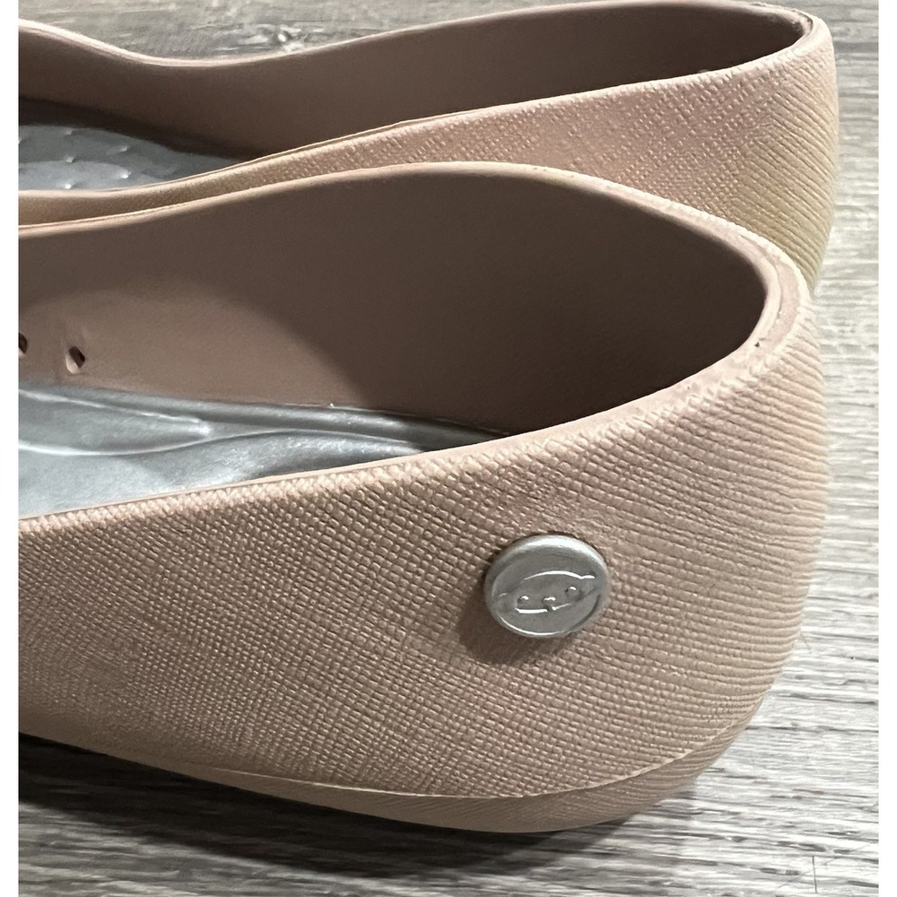 Monobo Flats Women's 9 Nude Color Ballet Flats‎ Round Toe Comfort Slip-On Shoes - Picture 8 of 9